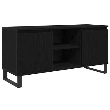 vidaXL TV-Schränk Schwarz Eichen-Optik 104 x 35 x 50 cm Holzwerkstoff