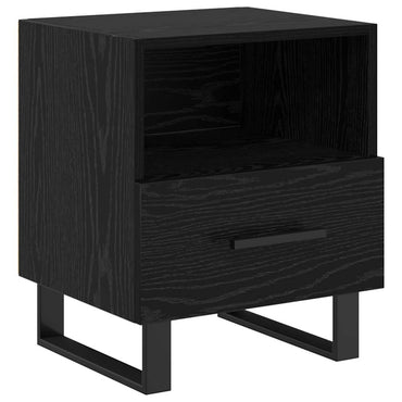 vidaXL Nachttisch Schwarz Eichen-Optik 40 x 35 x 47,5 cm Holzwerkstoff