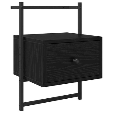 vidaXL Nachttisch Schwarz Eichen-Optik 35 x 30 x 51 cm Holzwerkstoff
