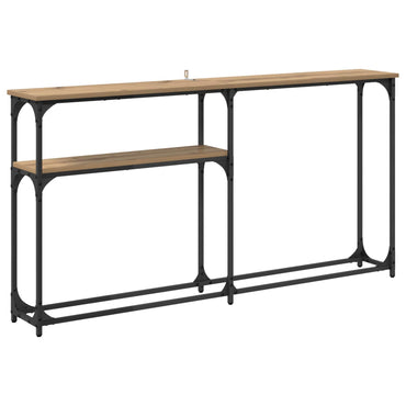 vidaXL Konsolentisch Artisan-Eiche 145 x 22,5 x 75 cm Holzwerkstoff