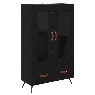 vidaXL Highboard Schwarz Eichen-Optik 69,5 x 31 x 115 cm