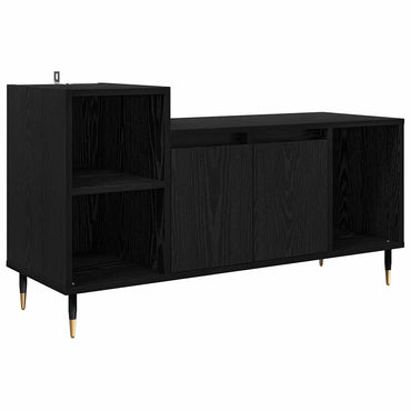 vidaXL TV-Schränk Schwarz Eichen-Optik 100 x 35 x 55 cm Holzwerkstoff