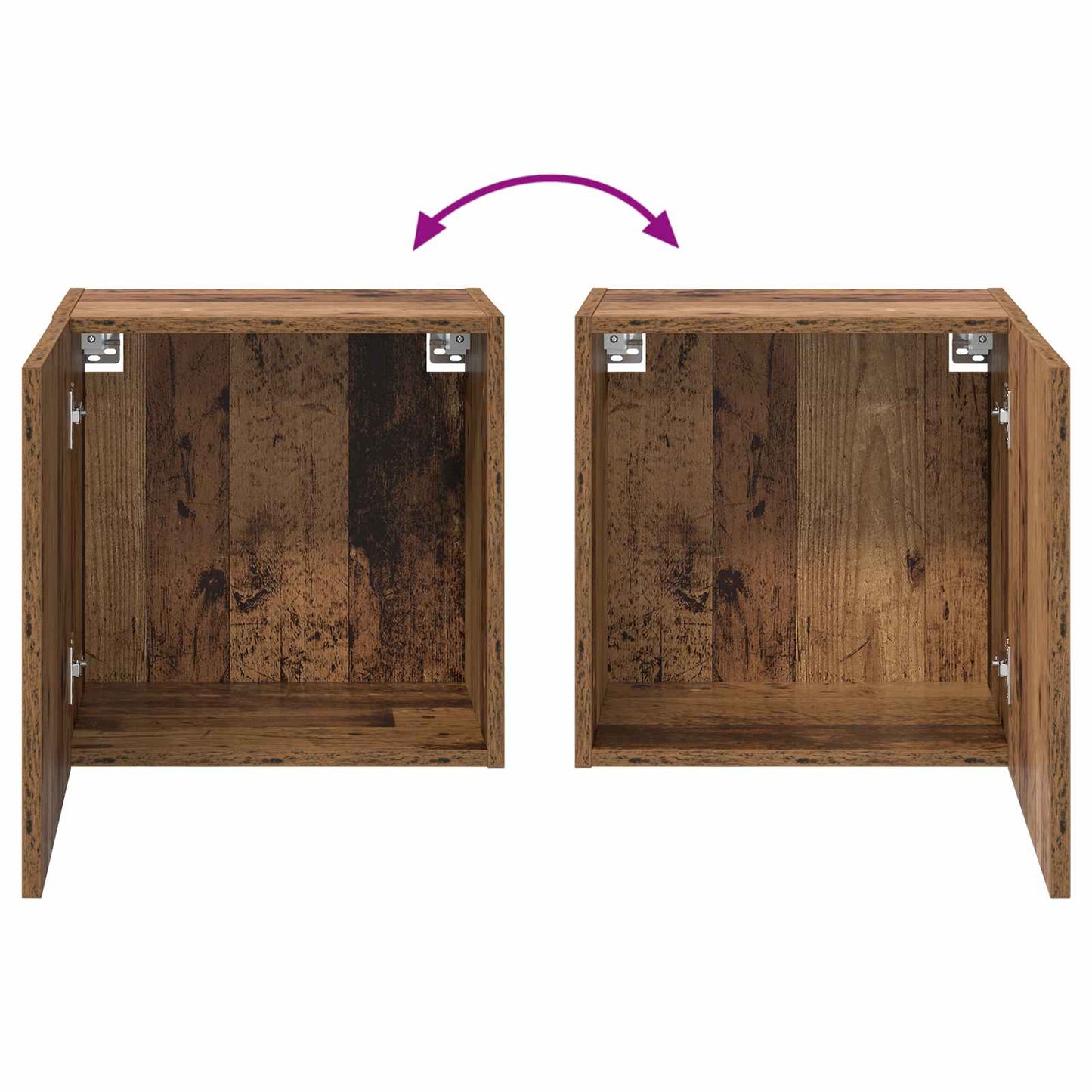 vidaXL TV-Wandschrank Wandmontiert Altholz 40,5x30x40cm Holzwerkstoff