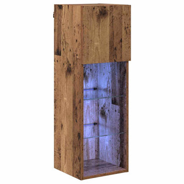 vidaXL Meuble TV mural en bois de récupération 30,5 x 30 x 90 cm