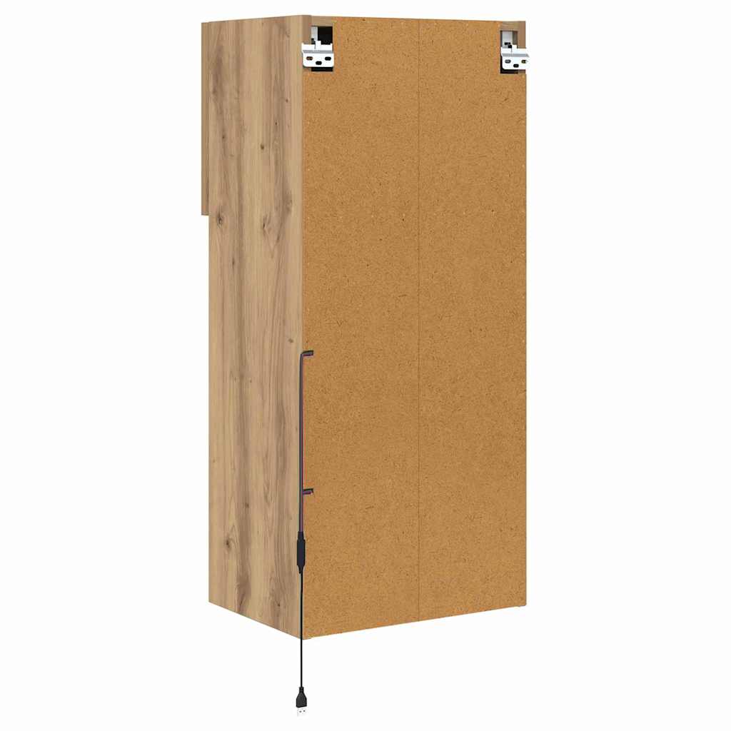 Wandmontierter TV-Schrank Artisan-Eiche 40,5 x 30 x 90 cm