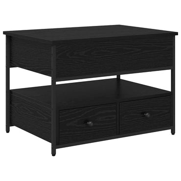 vidaXL Couchtisch Schwarz Eichen-Optik 70 x 50 x 54,5 cm Holzwerkstoff