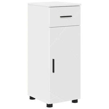 vidaXL Badezimmerschrank Weiß 30 x 35 x 80 cm Holzwerkstoff & Metall