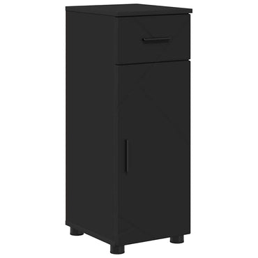 vidaXL Badezimmerschrank mit Schubladen Schwarz 30 x 35 x 80 cm