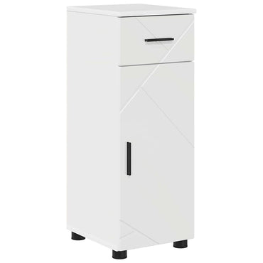 vidaXL Badezimmerschrank mit Schubladen Hochglanz Weiß 30 x 35 x 80 cm