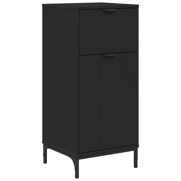 vidaXL Badezimmerschrank mit Schubladen Schwarz 39,5 x 36 x 88 cm