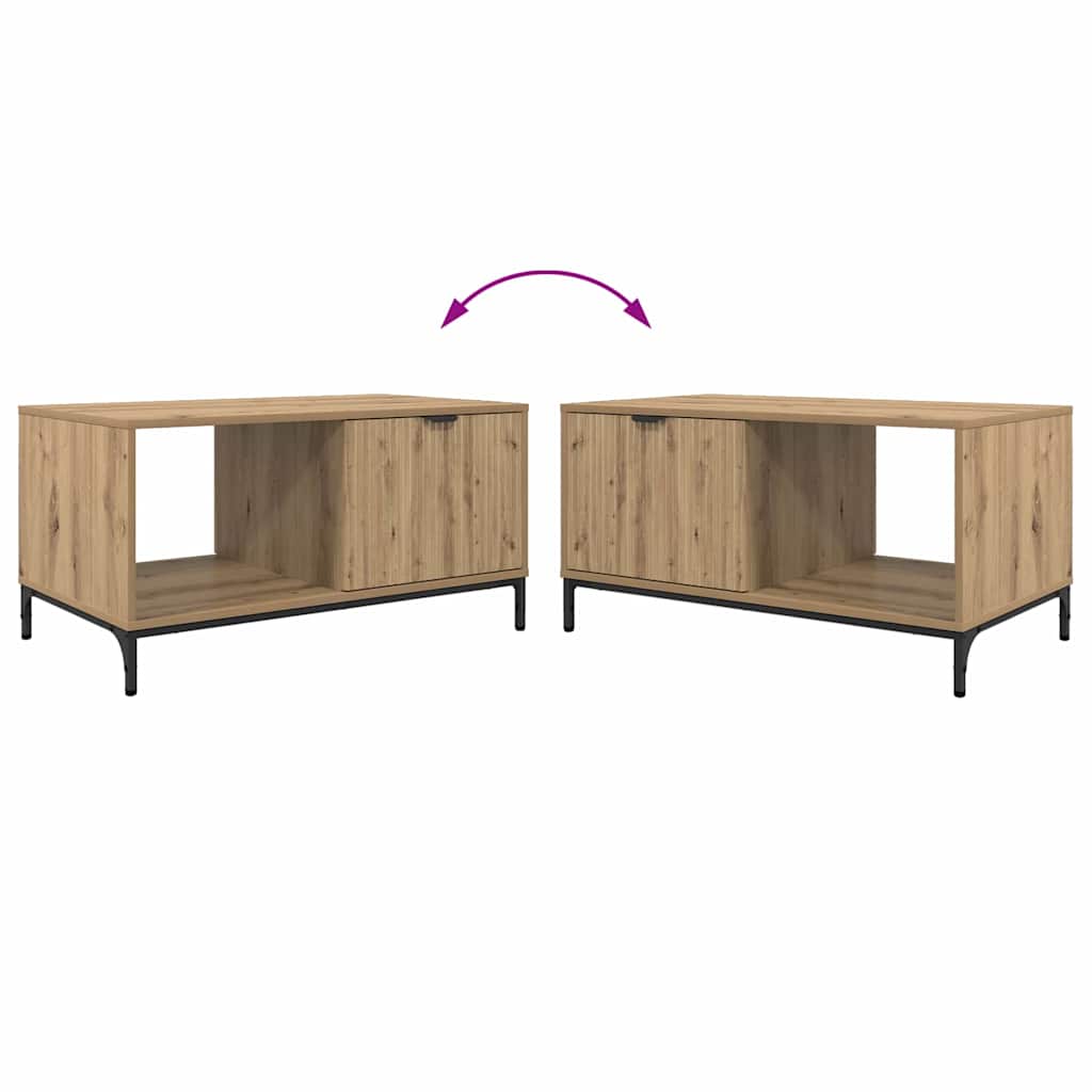 vidaXL Couchtisch Artisan-Eiche 90 x 49 x 46 cm Holzwerkstoff