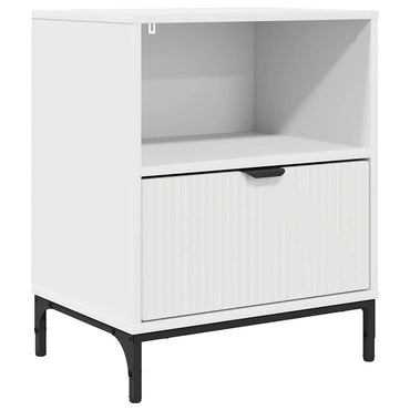 vidaXL Nachttisch mit Schubladen Weiß 49 x 36 x 61 cm Holzwerkstoff
