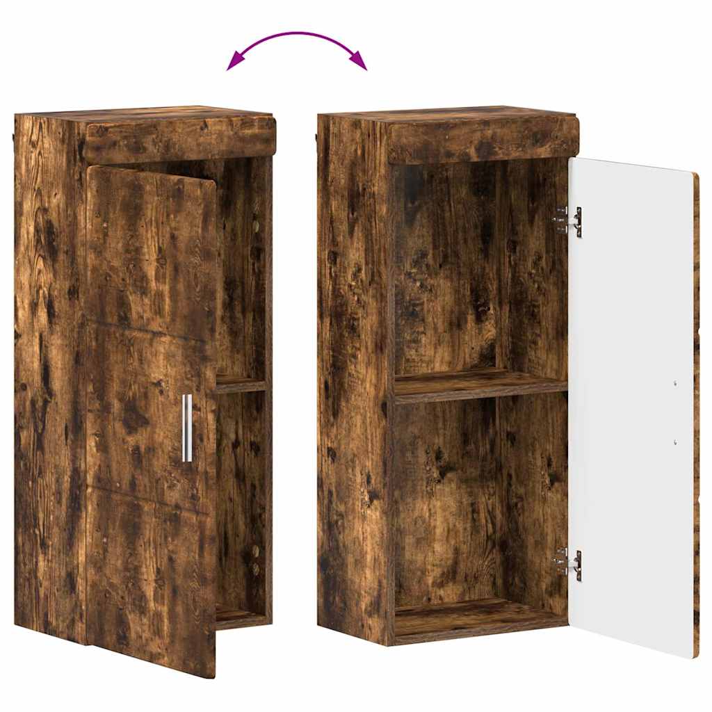 vidaXL Badezimmer-Wandschrank TULUM Geräucherte Eiche Holzwerkstoff