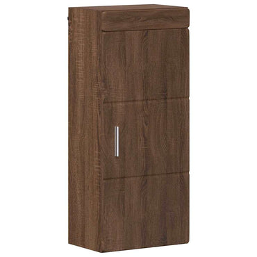 vidaXL Badezimmer-Wandschrank TULUM Braun Eichen-Optik Holzwerkstoff