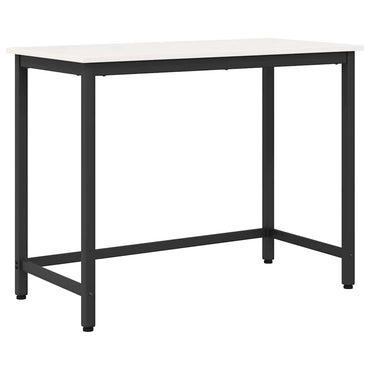 vidaXL Tisch Weiß 100 x 50 x 77 cm Ingenieure Holz und Stahl
