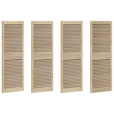 vidaXL Schranktür 4 pcs Natur 140.5 x 2 x 59.5 cm Massives Kiefernholz