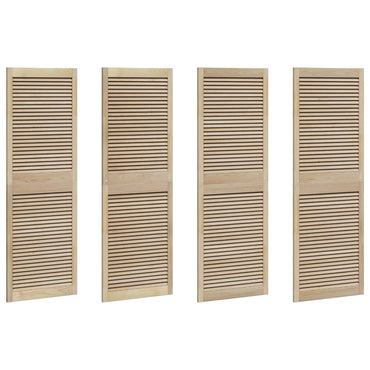 vidaXL Schranktür 4 pcs Natur 170 x 2,1 x 59,5 cm Massives Kiefernholz