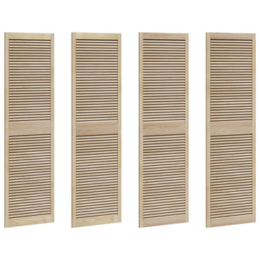 vidaXL Schranktür 4 pcs Natur 201 x 2,1 x 59,5 cm Massives Kiefernholz