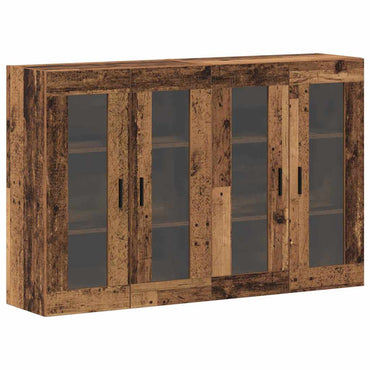 vidaXL Armoires murales 2 pcs Bois de récupération 69,5 x 34 x 90 cm