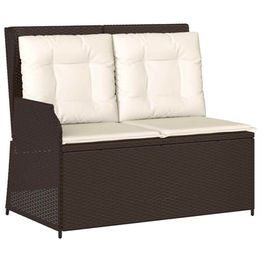 vidaXL Banc de jardin marron en polyrotin
