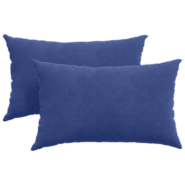 vidaXL Sofakissen 2 Stück Polizeiblau 50 x 30 cm Cordstoff