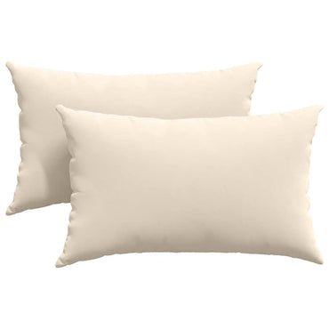 vidaXL Sofakissen 2 Stück Beige 50 x 30 cm Stoff