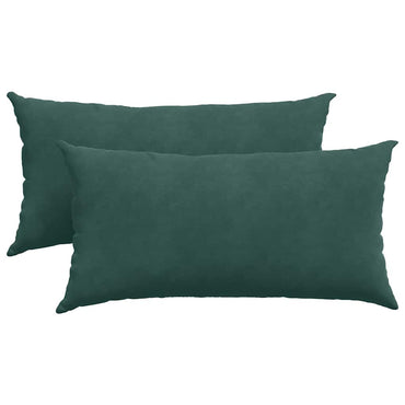 vidaXL Sofakissen 2 Stück Dunkelgrün 80 x 40 cm Cordstoff