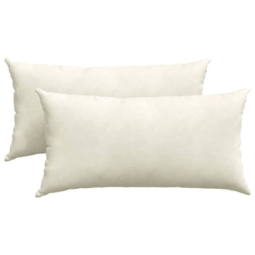 vidaXL Sofakissen 2 Stück Creme 80 x 40 cm Cordstoff