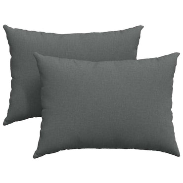 vidaXL Sofakissen 2 pcs Dunkelgrau 70 x 50 cm Stoff