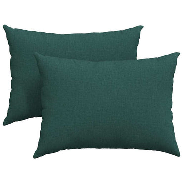 vidaXL Sofakissen 2 pcs Dunkelgrün 70 x 50 cm Stoff