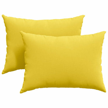 vidaXL Sofakissen 2 pcs Helles Gelb 70 x 50 cm Stoff