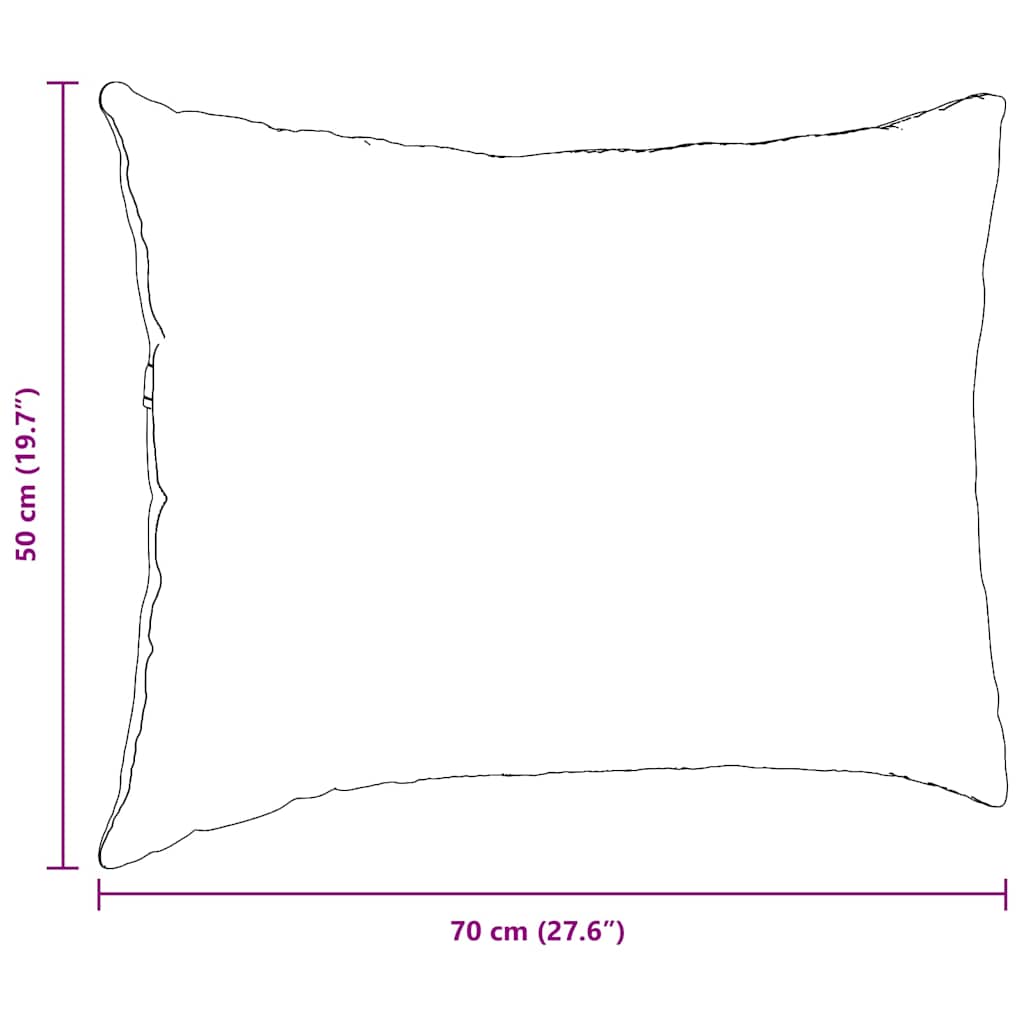 vidaXL Sofakissen 2 pcs Helles Gelb 70 x 50 cm Stoff