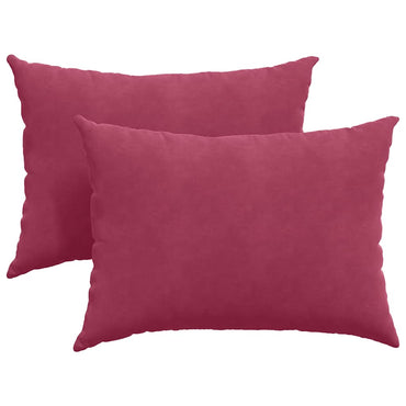 vidaXL Sofakissen 2 Stück Weinrot 70 x 50 cm Cordstoff