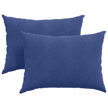 vidaXL Sofakissen 2 Stück Polizeiblau 70 x 50 cm Cordstoff