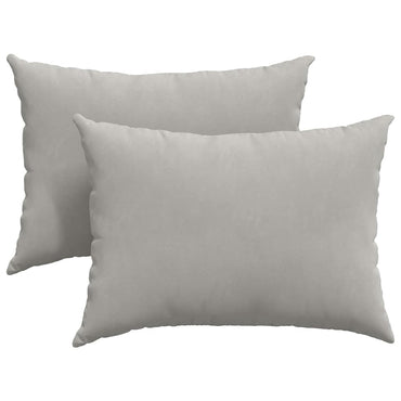 vidaXL Sofakissen 2 Stück Hellgrau 70 x 50 cm Stoff