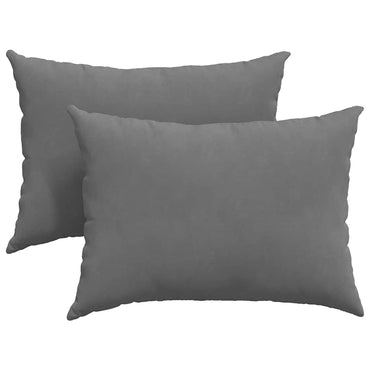 vidaXL Sofakissen 2 Stück Dunkelgrau 70 x 50 cm Stoff