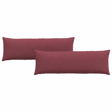 vidaXL Sofakissen 2 pcs Weinrot 120 x 40 cm Stoff
