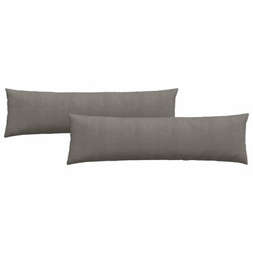 vidaXL Sofakissen 2 Stück Hellgrau 145 x 40 cm Cordstoff