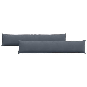 vidaXL Sofakissen 2 Stück Dunkelgrau 200 x 40 cm Cordstoff