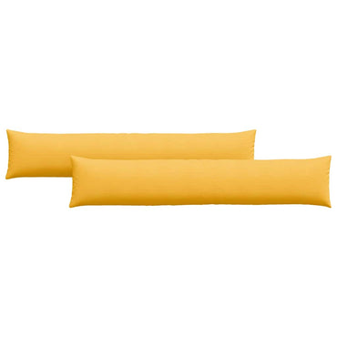 vidaXL Sofakissen 2 Stück Helles Gelb 200 x 40 cm Cordstoff