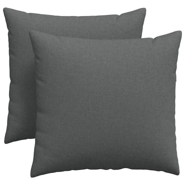 vidaXL Sofakissen 2 pcs Dunkelgrau 45 x 45 cm Stoff