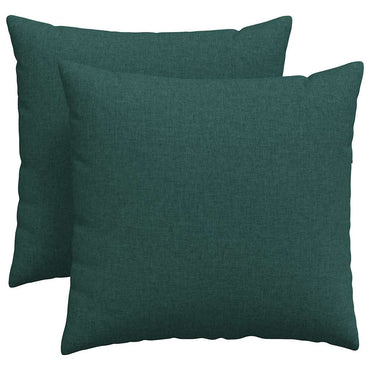 vidaXL Sofakissen 2 pcs Dunkelgrün 45 x 45 cm Stoff