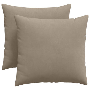 vidaXL Sofakissen 2 Stück Taupe 45 x 45 cm Stoff