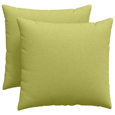 vidaXL Sofakissen 2 pcs Hellgrün 50 x 50 cm Stoff