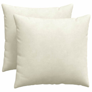 vidaXL Sofakissen 2 Stück Creme 50 x 50 cm Cordstoff