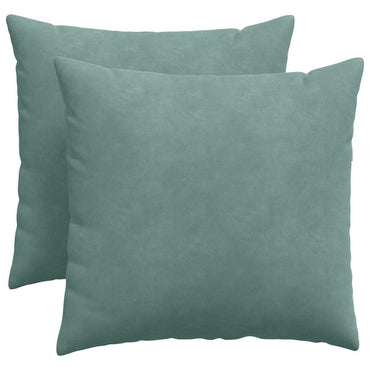 vidaXL Sofakissen 2 Stück Meergrün 50 x 50 cm Cordstoff