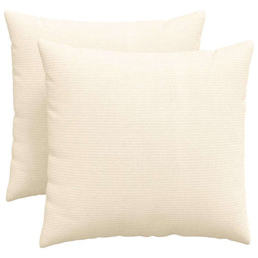 vidaXL Sofakissen 2 Stück Creme 50 x 50 cm Cordstoff
