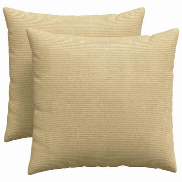 vidaXL Sofakissen 2 Stück Grau-Grün 50 x 50 cm Cordstoff
