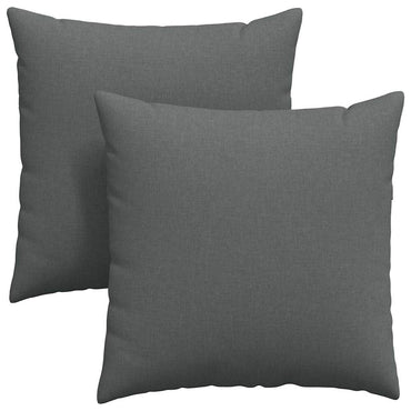 vidaXL Sofakissen 2 pcs Dunkelgrau 80 x 80 cm Stoff