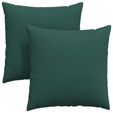 vidaXL Sofakissen 2 pcs Dunkelgrün 80 x 80 cm Stoff
